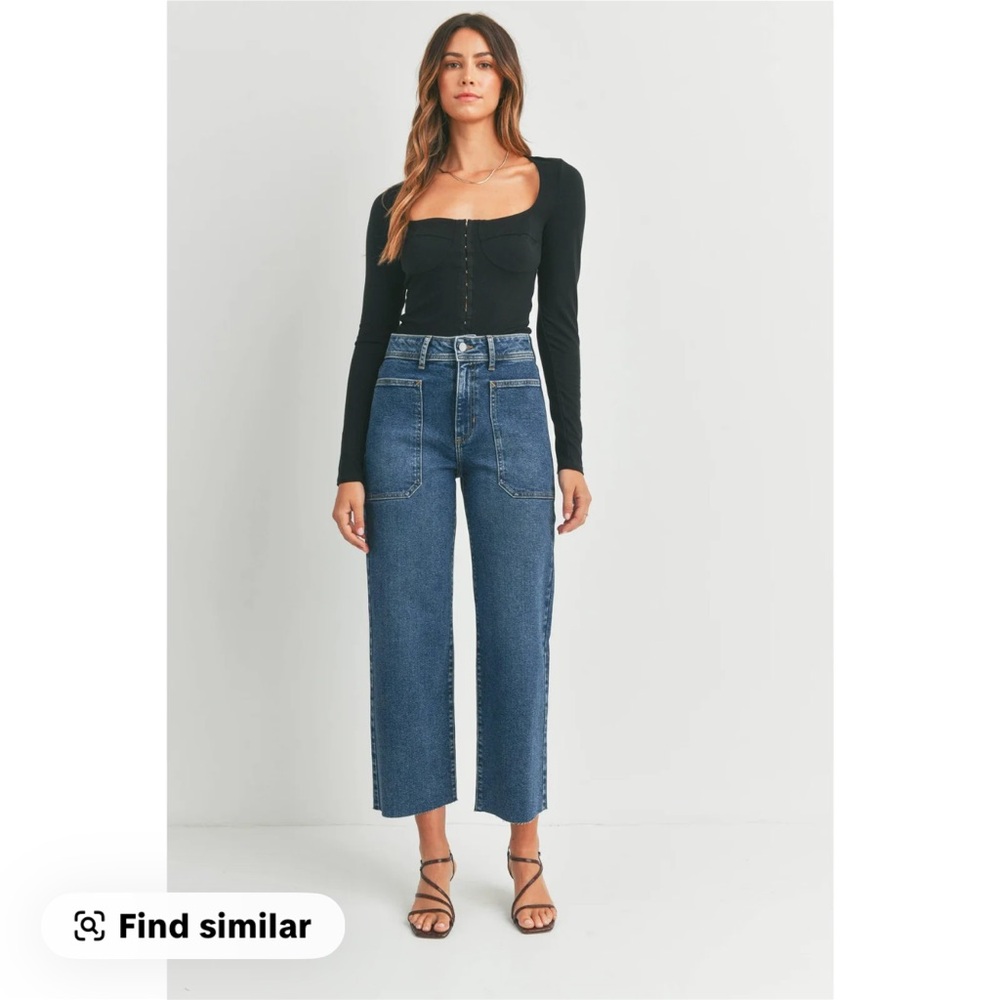 Women's Just Black Blue Jeans